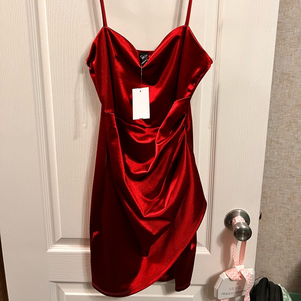 Windsor Silk Red Cocktail Dress